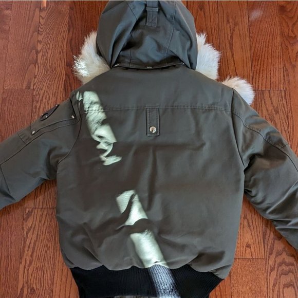 Moose Knuckles Debbie Bomber Jacket Small Olive - Picture 6 of 11